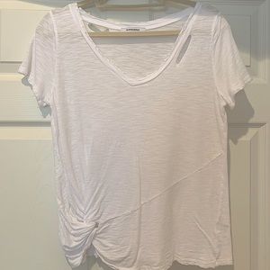 Distressed White T-Shirt